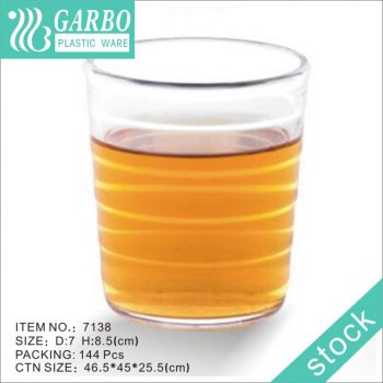 Garbo all purpose clear drinking glass cup polycarbonate circle design