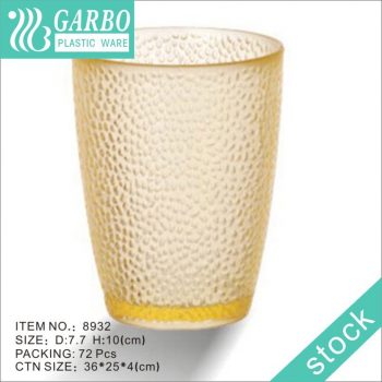 Фабричная прямая круглая форма 300 мл для ежедневного использования поликарбонатная стеклянная чашка для питья