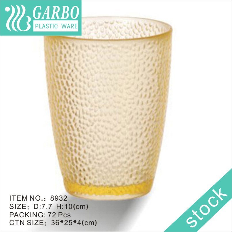 Cute 8.5oz fresh colored water drinking polycarbonate cup for home