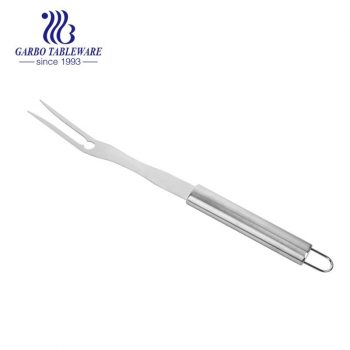 Stainless Steel Carving Fork For Meat Cook BBQ Fork Barbecue Tools Carving Meat Fork Pasta Fork With Comfortable Handle