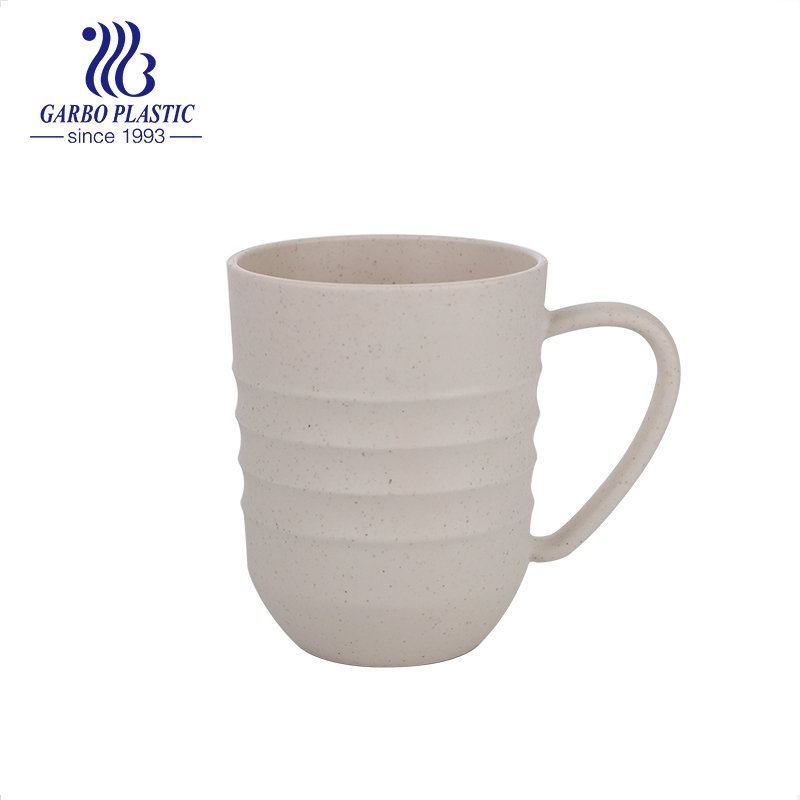 Promotion cheap factory unbreakable wheat straw coffee mug with handle 11oz