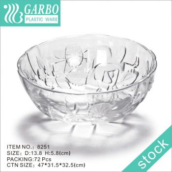5.5 inch round plastic bowls suitable for home table and outdoor events