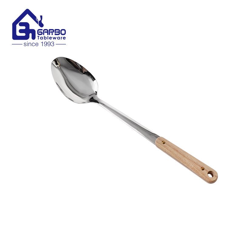 High Quality high quality 201 Stainless Steel Ladle Kitchen Ladle Cooking Spoon With Wood Handle