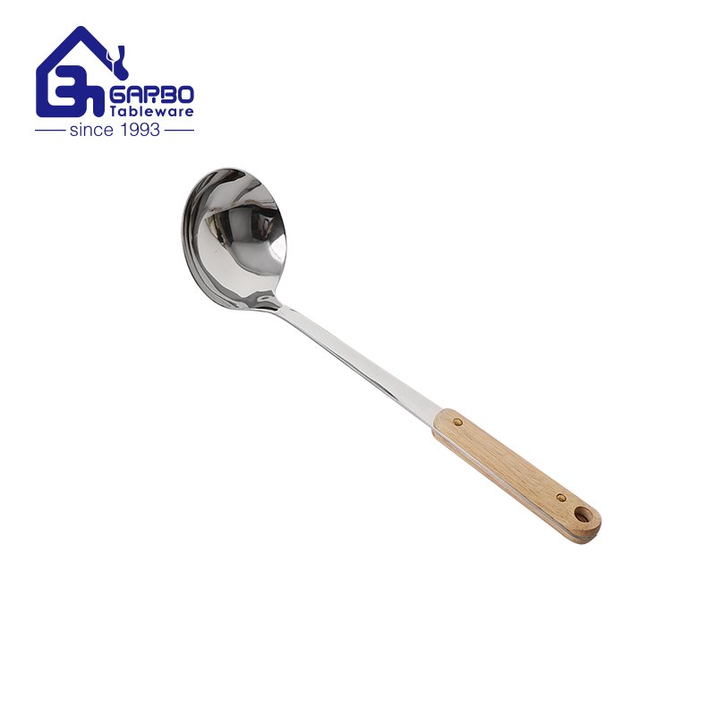 High Quality high quality 201 Stainless Steel Ladle Kitchen Ladle Cooking Spoon With Wood Handle
