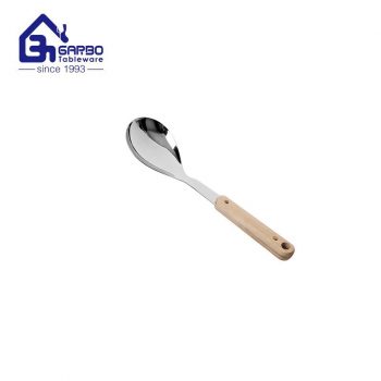 High Quality high quality 201 Stainless Steel Ladle Kitchen Ladle Cooking Spoon With Wood Handle