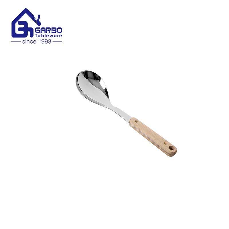 Factory Promotion Price Heat Resistant 201ss  with Red Plastic Handle Soup Ladle