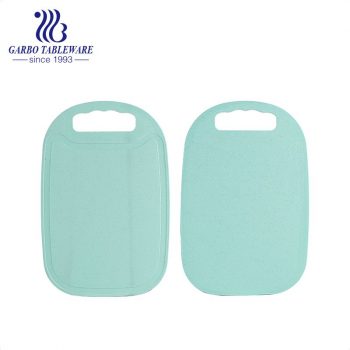 China colored wheat straw kitchen chopping board for vegetable food tray