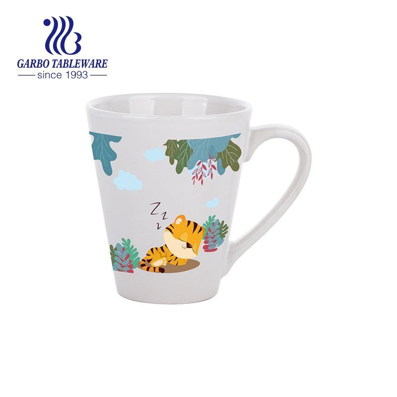Lets Party Hippo Cerâmica caneca de café 265ml grés água chá canecas com alça para uso em home office