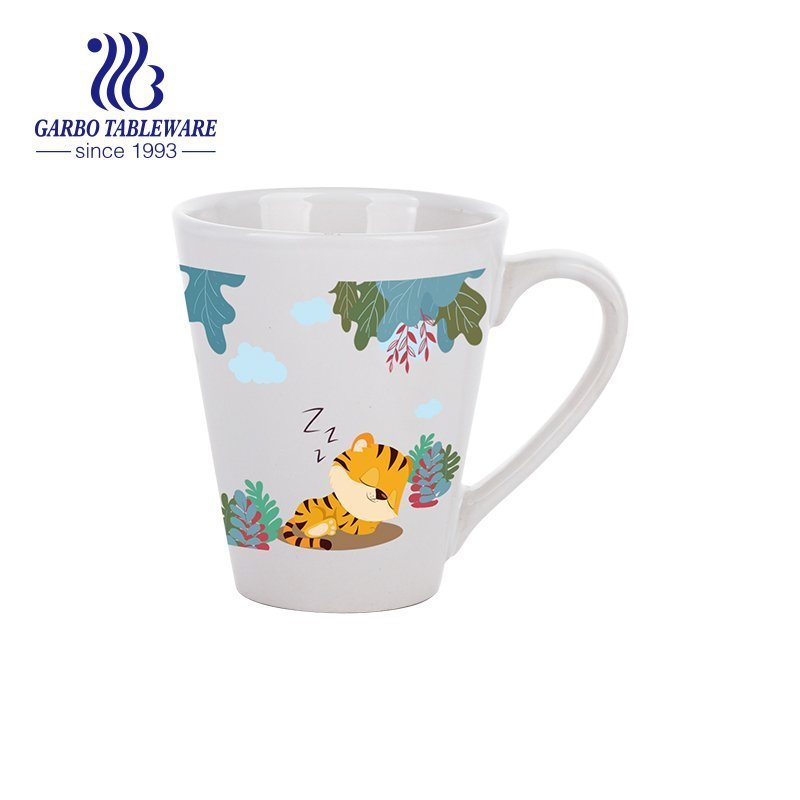 Caneca de cerâmica com design de impressão dourada, conjunto de canecas de café, decorações de alta qualidade, cafeteria