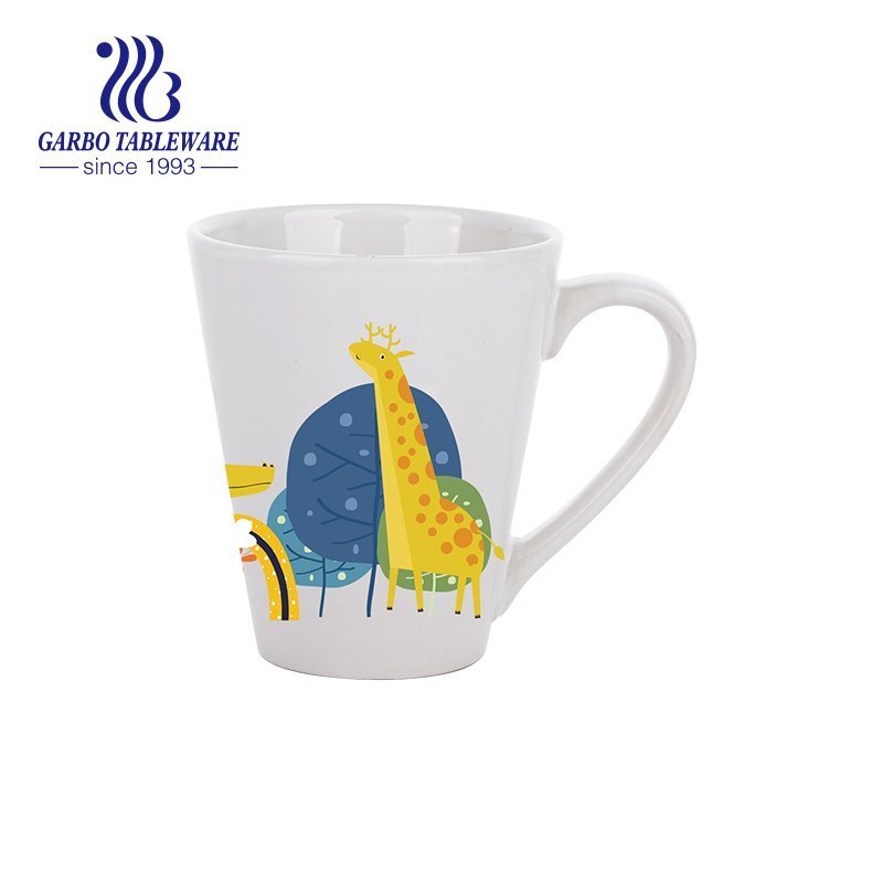 Caneca de café cerâmica sublimada para beber chá de água com design personalizado decorativo 9 oz