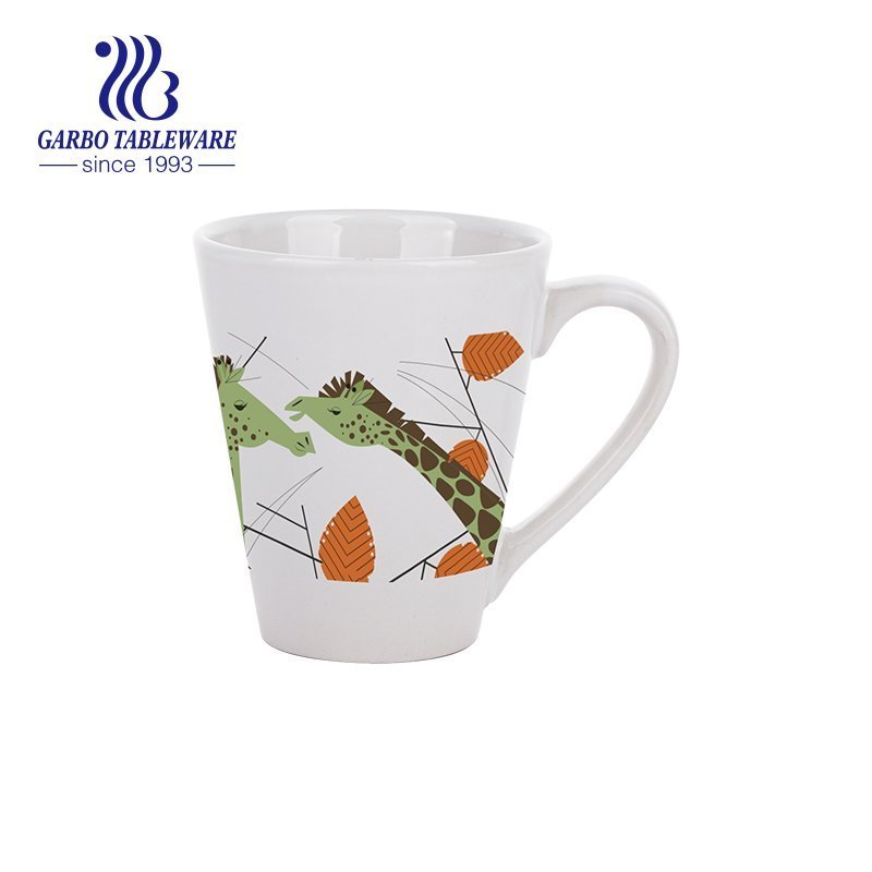 Caneca de café cerâmica sublimada para beber chá de água com design personalizado decorativo 9 oz