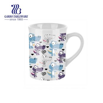 Caneca de grés 425ml com decalque de crocodilo animado para atacado