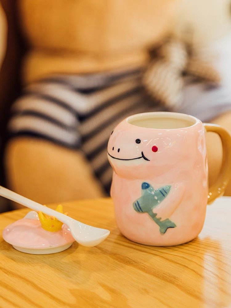 Ensemble de tasses à boire en céramique de conception 3D Garbo avec divers motifs de mode