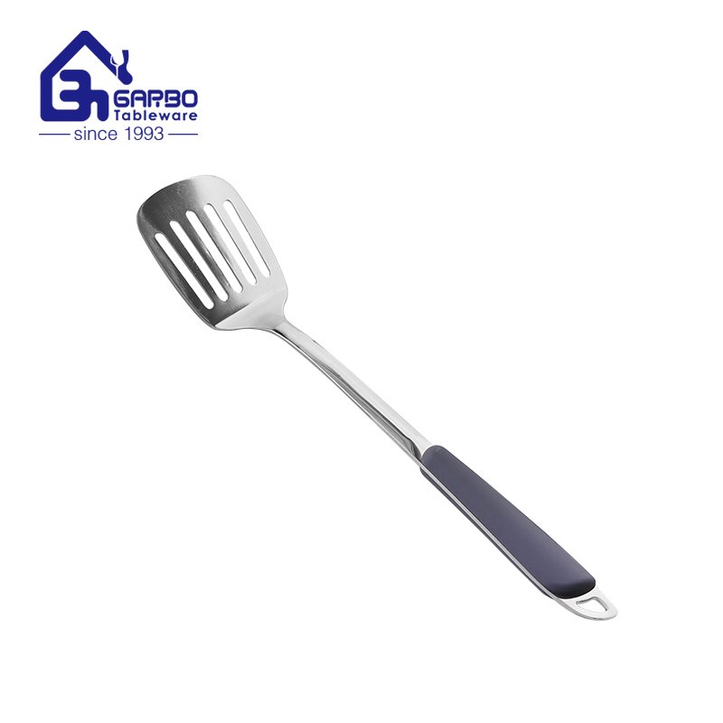 Conjunto de utensílios de cozinha de aço inoxidável 201ss com melhor preço de fábrica com cabo PET espátula