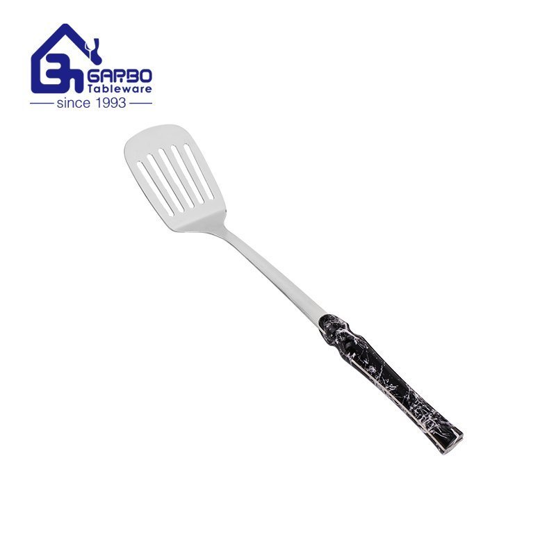 High quality Set of 6pcs  201 Stainless Steel Heavy Duty Turner/Spatula With Marble Designs