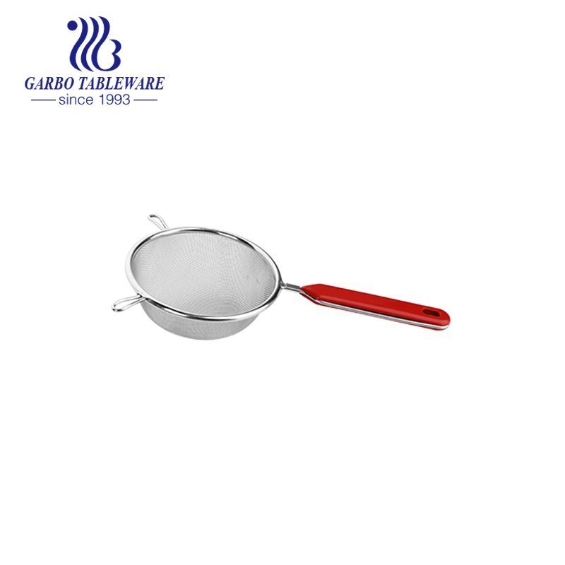 Small Size 201 Stainless Steel Kitchen Colander With Customzied Plastic Handle