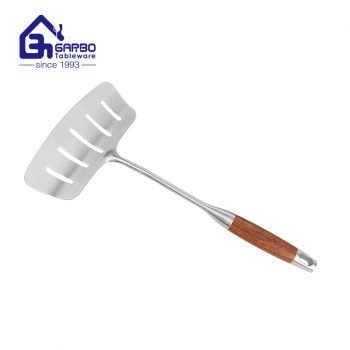 Meilleures ventes 201ss Ustensile de cuisine en acier inoxydable Steak Turner Cuillère Spatule de cuisson