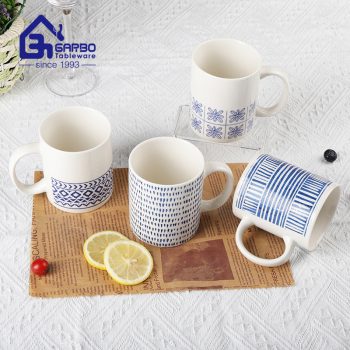 325ml cheap price new bone china porcelain mug made in Liling