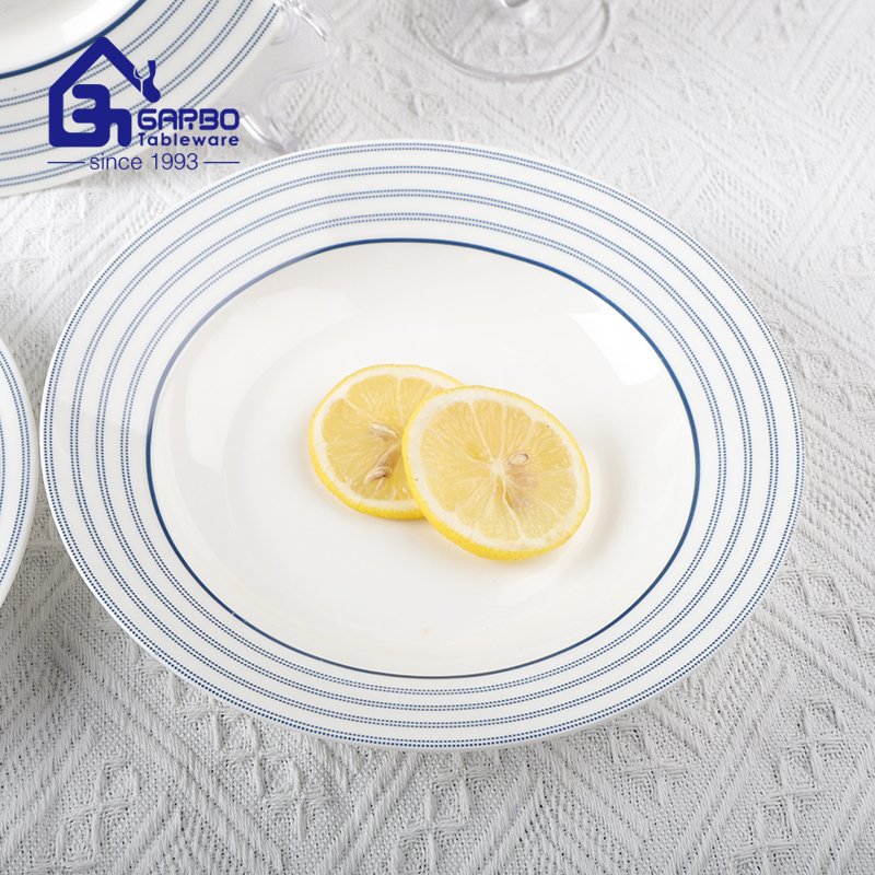 8.27inch new bone china plate for wholesale