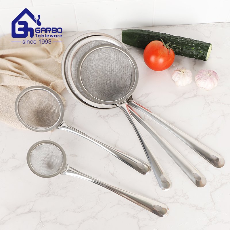 Customized Color Box Tableware Wholesale Cheap Different Sizes 201 Stainless Steel House Kitchen Colander Set For Home Usage