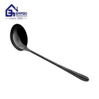 Utensilio de cocina 201 Acero inoxidable Ranurado Negro Oro Cucharón de sopa Colador Cuchara ranurada Juego Espumadera Colador