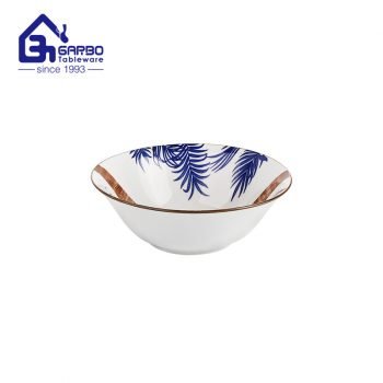 Factory promotion custom decor food grade 6inch ceramic salad bowl