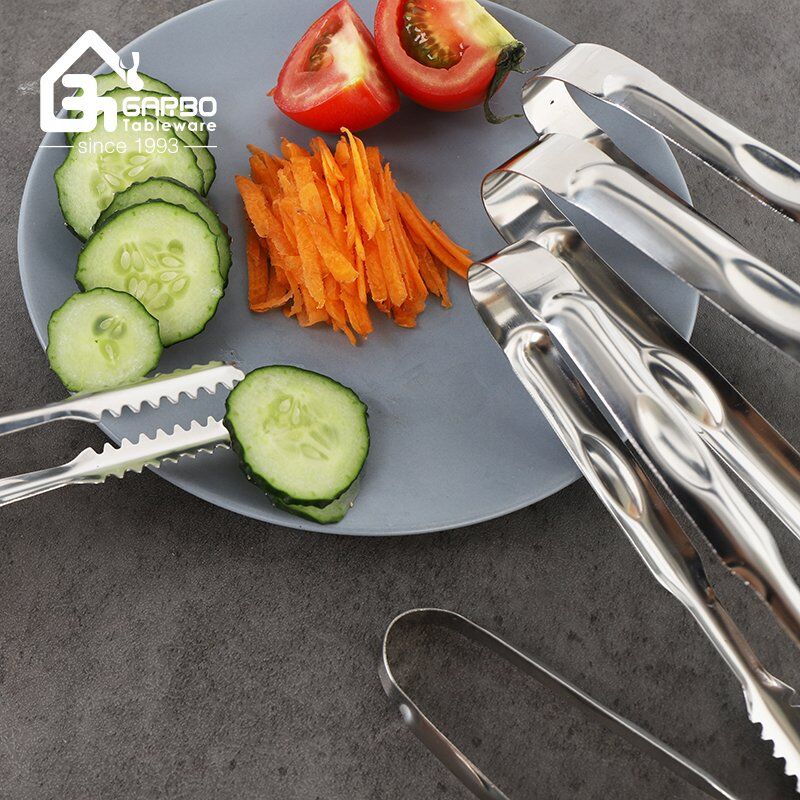 Wholesale Stock 201 Stainless Steel House Kitchen Food Tong Set For Home Usage