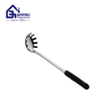 Top Sales Heat Resistant 201ss ABS Black Color Handle Spaghetti Spoon