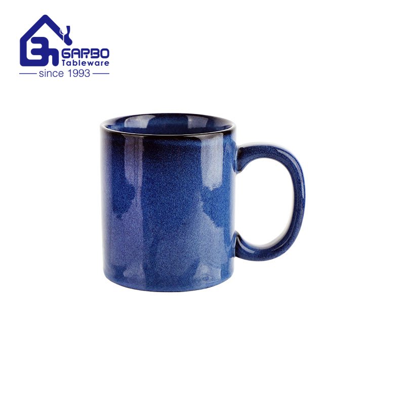 Wholesale custom full color glazed glossy 400ml 14oz ceramic coffee mug