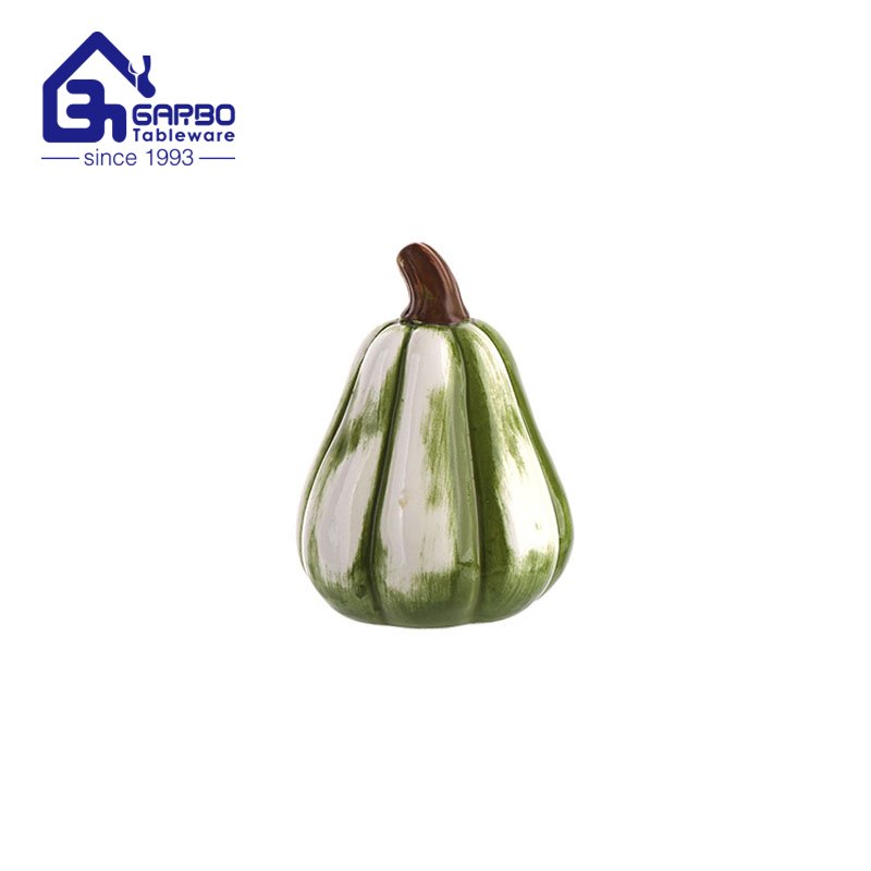 Promotion cute pumpkin design handmade ceramic jar for gift souvenir