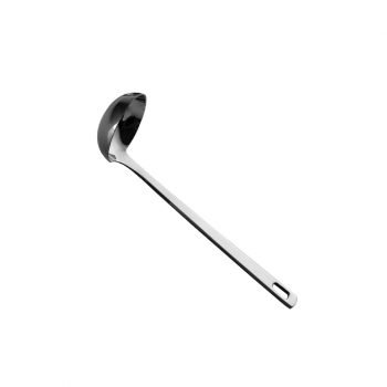 工場直販 201Stainless Steel Slotted Silver Color Soup Ladle Spoon Set