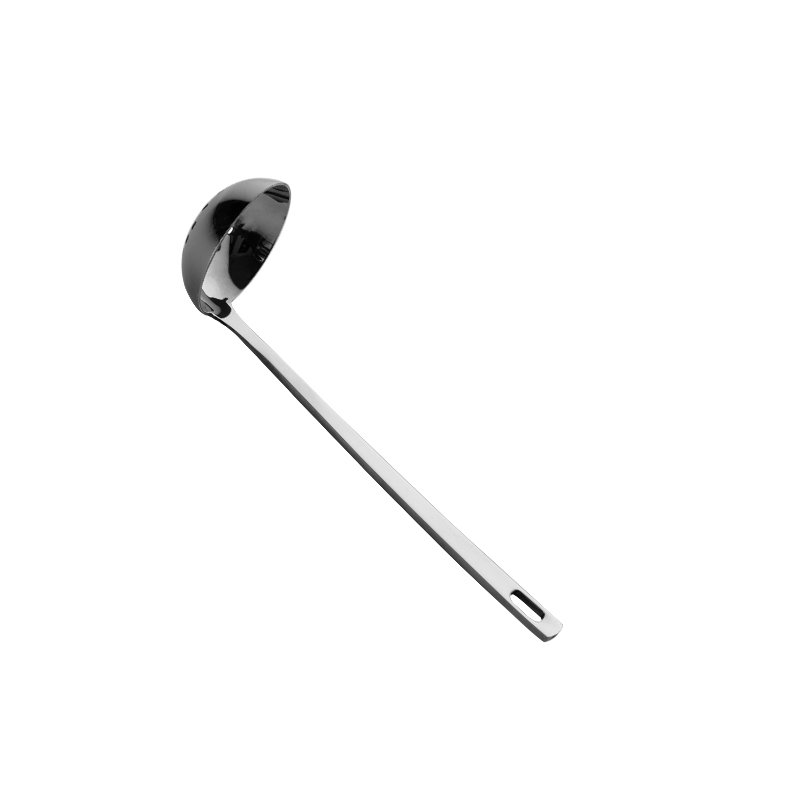 factory direct sales 201Stainless Steel Slotted Silver Color Soup Ladle  Spoon Set