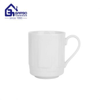 Usine blanc pur premium New Bone China 710 ml 25 oz blanc grande tasse à café en céramique