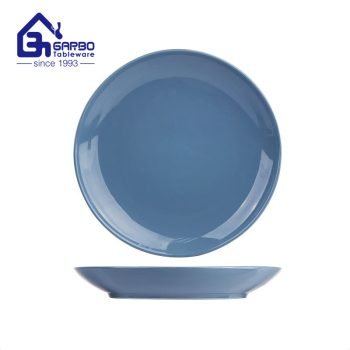 High end finish ceramic plate set with custom  print kitchen table dinner porcelain food plate