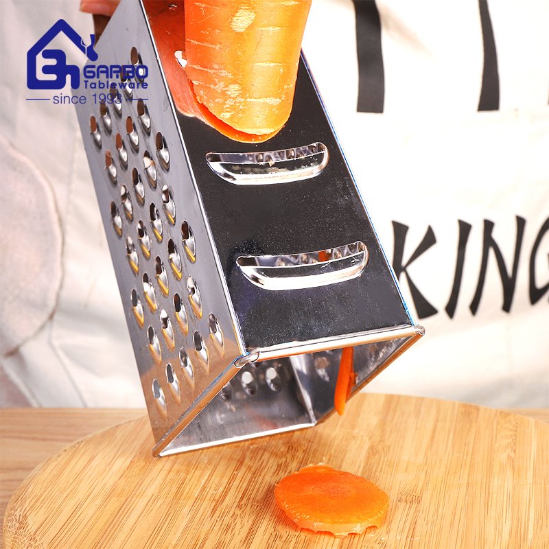 أدوات المائدة استخدام المطبخ اختيار مربع مبشرة من الفولاذ المقاوم للصدأ من 6 جوانب