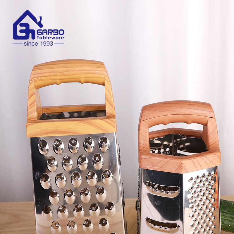 Caja de rallador de acero inoxidable de herramienta de cocina de uso doméstico barato de alta calidad