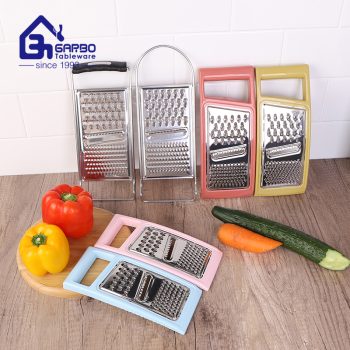 Uso en la cocina casera Whoelsale Rallador de acero inoxidable colorido personalizado barato