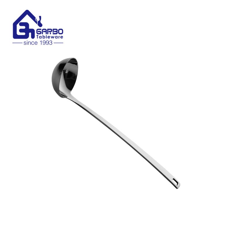 12 Inch Stainless Steel Ladle with Comfortable Grip  Soup Ladle with Long Handle from certified Chinese kitchen tools supplier