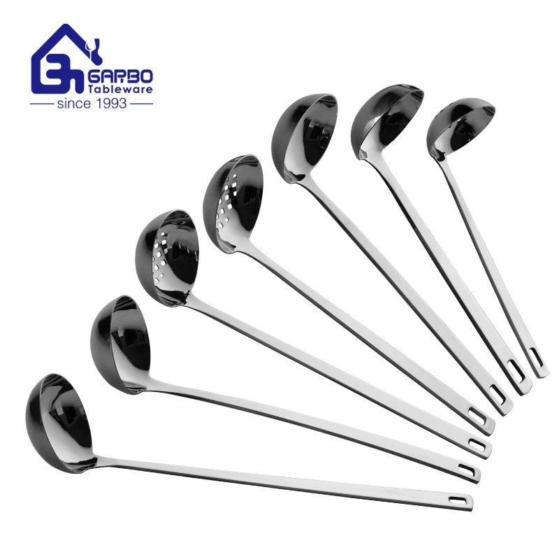 12 Inch Stainless Steel Ladle with Comfortable Grip  Soup Ladle with Long Handle from certified Chinese kitchen tools supplier