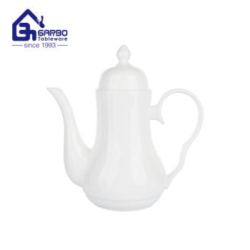 1400ml Bagong bone china Arabic style teapot custom restaurant dinnerware