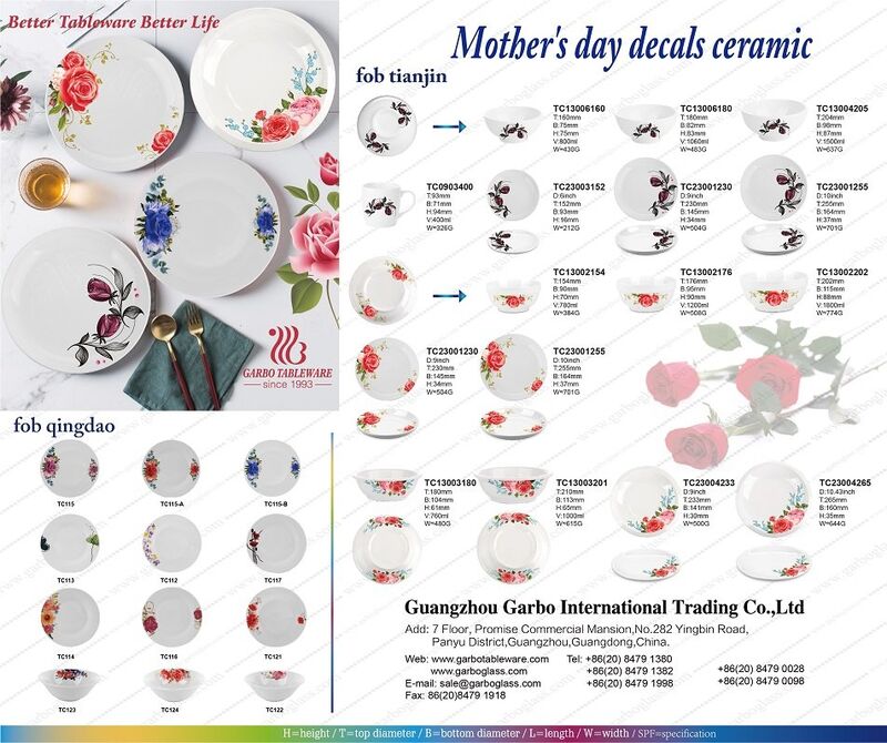 Mother’s day series print ceramic dinnerware promotion