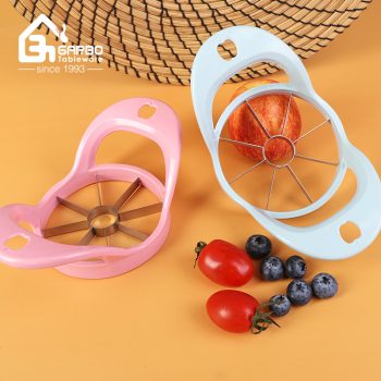 Cortador divisor de frutas y manzanas de acero inoxidable, cortador de frutas, cortador de patatas y tomates, accesorios de cocina