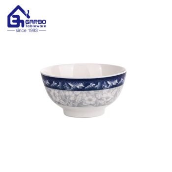 Dishwasher safe 5.5 inch porcelain rice bowls cereal bowls Ceramic bowls with Blue and White patterns
